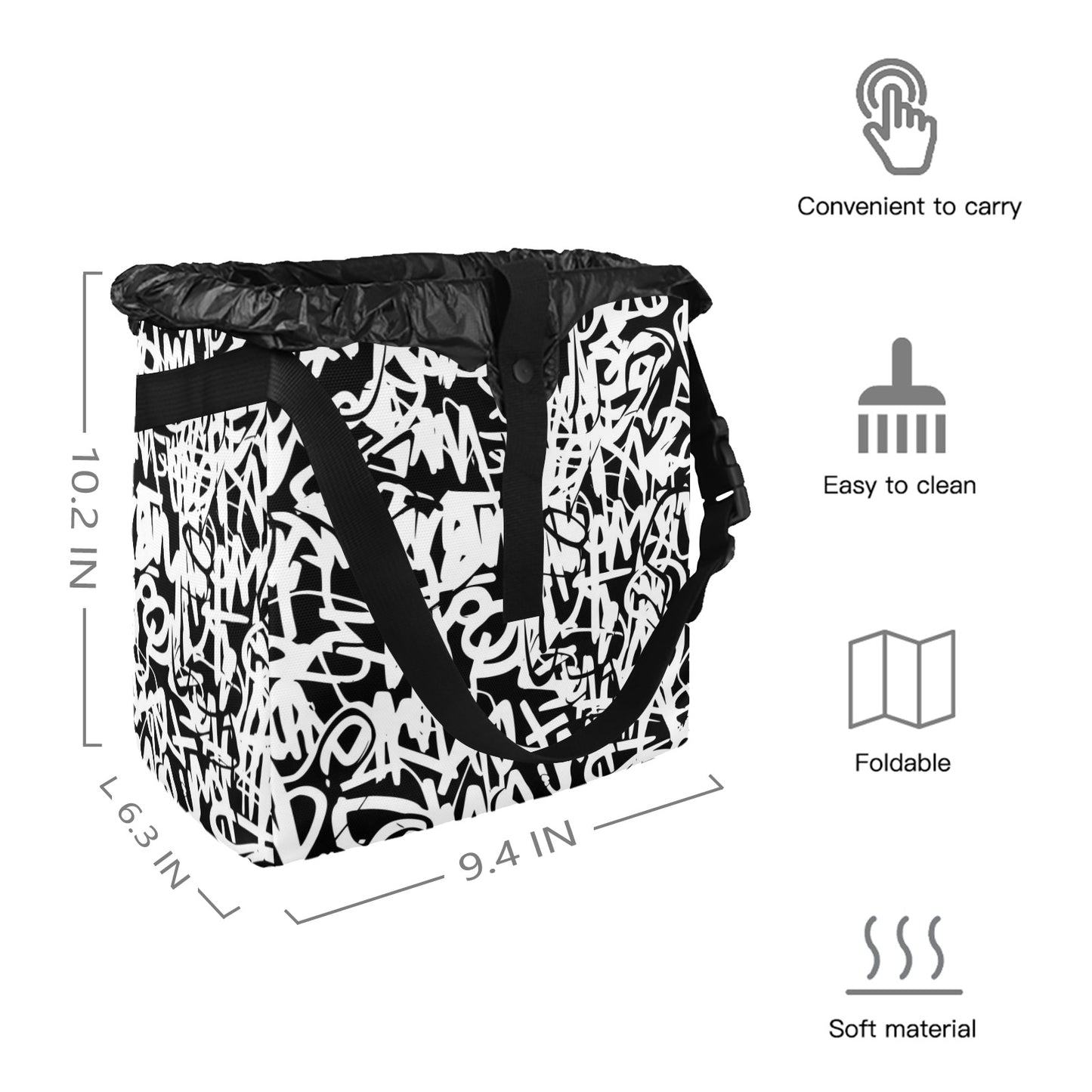 Graffiti - Car Trash Bag Car Trash Bag Free Shipping Printed Offshore