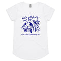 Birds, We're All Doing Our Best, Embarrassing tbh Women's AS Colour Scoop Neck T-Shirt White Womens Scoop Neck T-shirt animal Birds Printed In Australia
