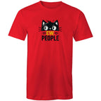 Ew People, Cat - Mens T-Shirt Red Mens T-shirt animal Printed In Australia