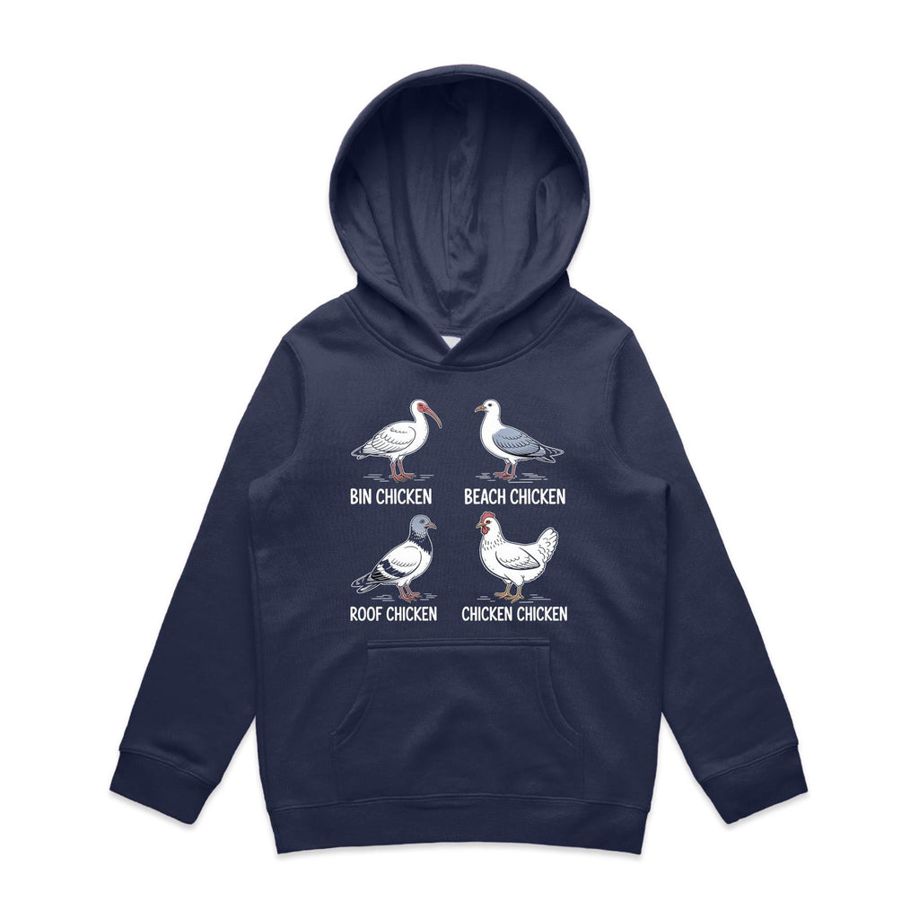 Bin Chicken Kid's AS Colour Hoodie