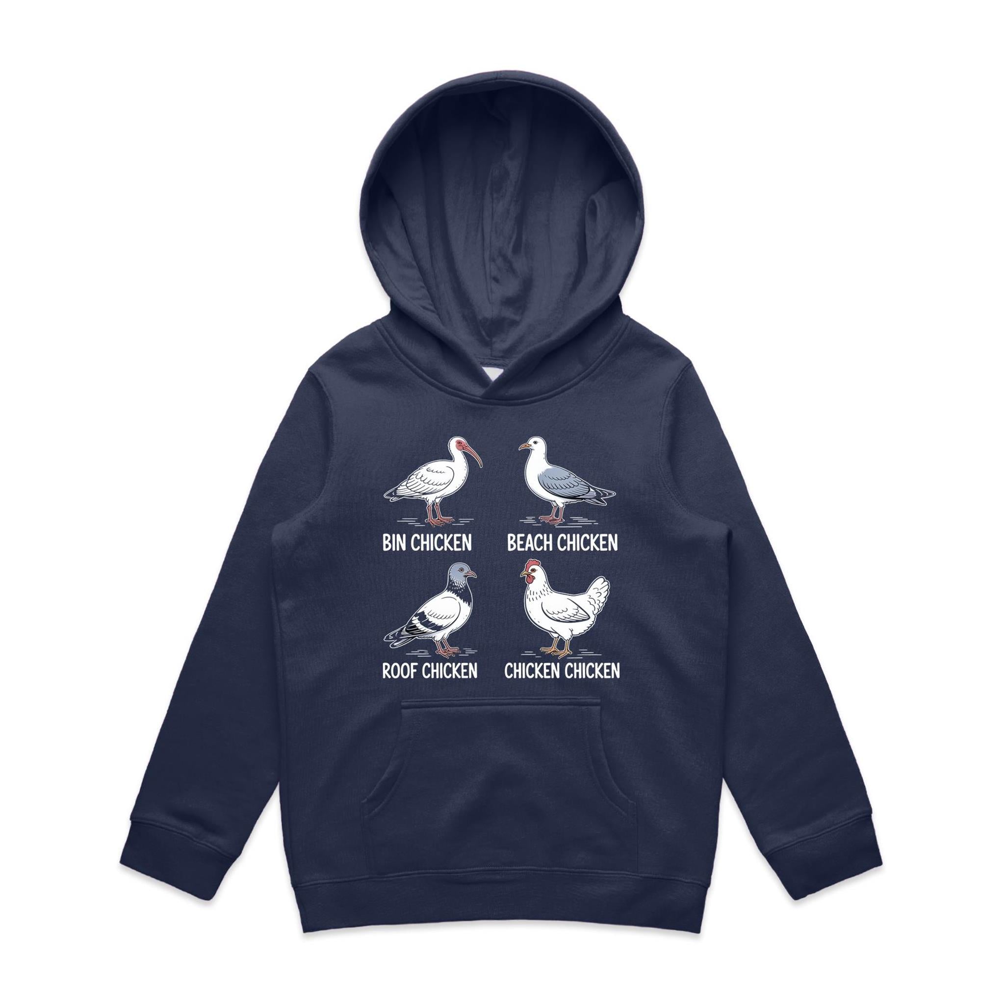 Bin Chicken Kid's AS Colour Hoodie