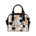 Cute Cartoon Cats - Shoulder Handbag (Model 1634) One size Shoulder Handbags (1634)