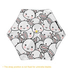 Toothy Rabbits Kids Safe Round Corner Umbrella Kids Safe Round Corner Umbrella animal Printed Offshore