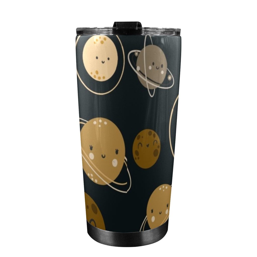 Happy Planets - 20oz Mobile Tumbler with Lid (Black Lock)