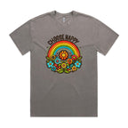 Choose Happy AS Colour Heavy Faded Tee Unisex Faded grey Heavy Faded T-shirt Positivity Printed In Australia