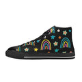 Rainbows - Kids High Top Canvas Shoes