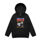 I Need Some Space - Kids Hoodie Black Kids Hoodie Printed In Australia