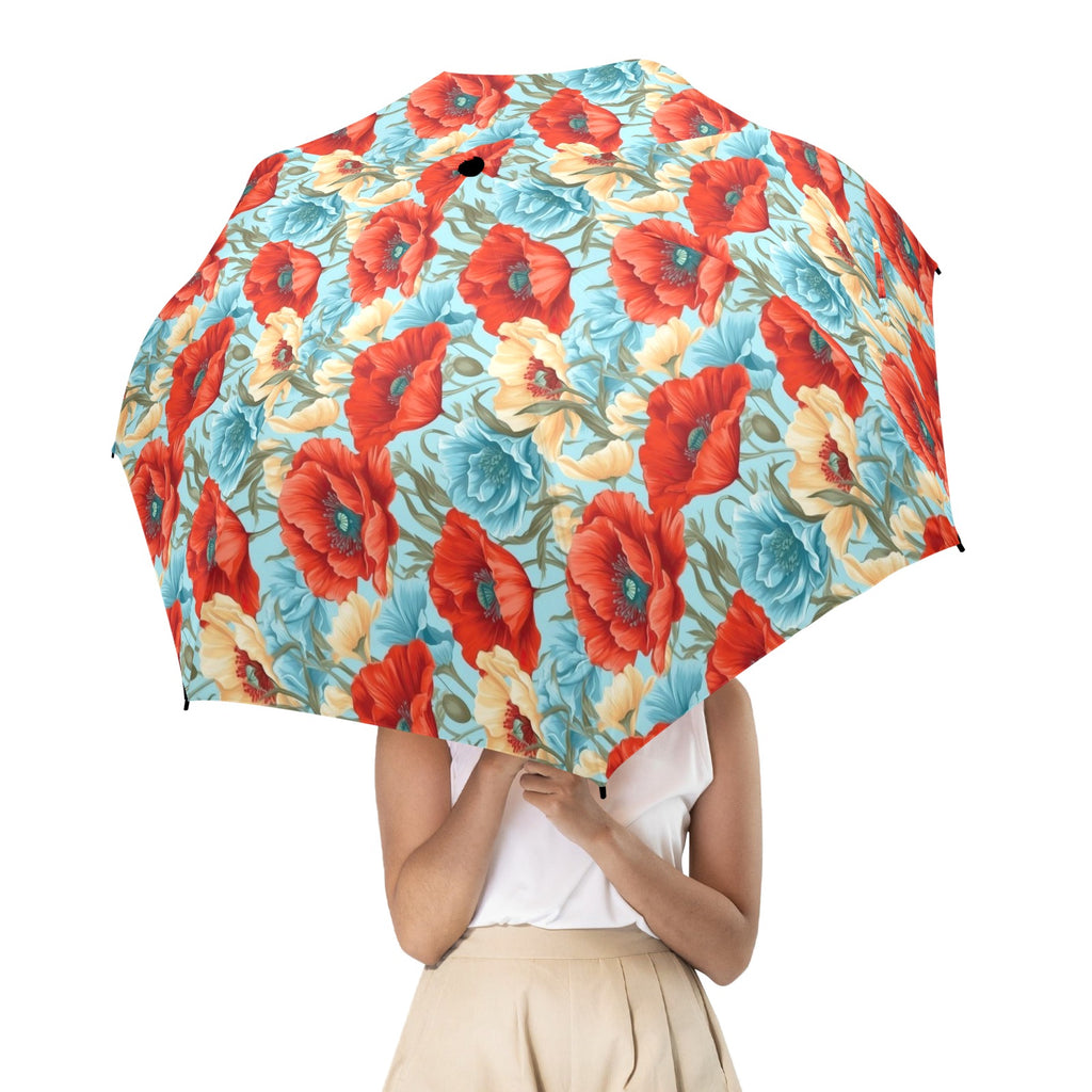 Vibrant Floral Umbrella Umbrella Plants Printed Offshore