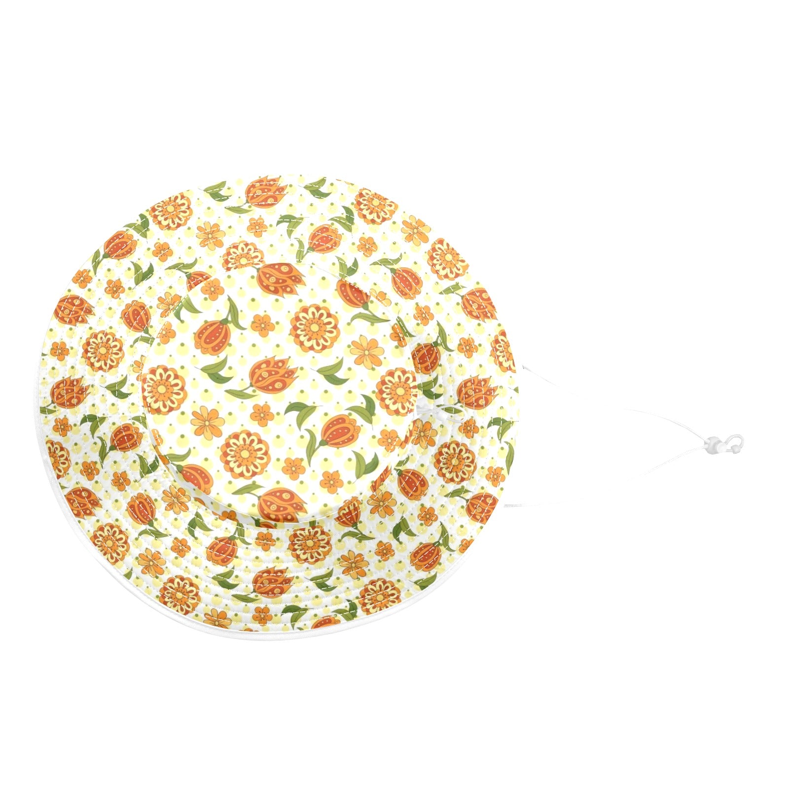 Graphic Floral Wide Brim Bucket Hat Wide Brim Bucket Hat Plants Printed Offshore
