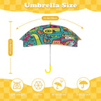 Crazy Characters Kids Safe Round Corner Umbrella Kids Safe Round Corner Umbrella Printed Offshore Sci Fi