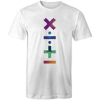 Math Symbols - Mens T-Shirt White Mens T-shirt Maths Printed In Australia