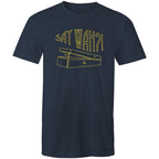 Say Wah, Guitar Pedal - Mens T-Shirt Navy Mens T-shirt Music Printed In Australia