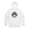 Bird Nerd Men's AS Colour Hoodie White Mens Hoodie animal Birds Printed In Australia