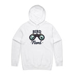 Bird Nerd - Mens Hoodie White Mens Hoodie animal Printed In Australia