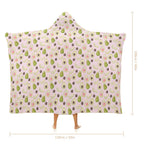 Avocado Love Kids Hooded Blanket 100cm x 130cm Kids Hooded Blanket Food Printed Offshore