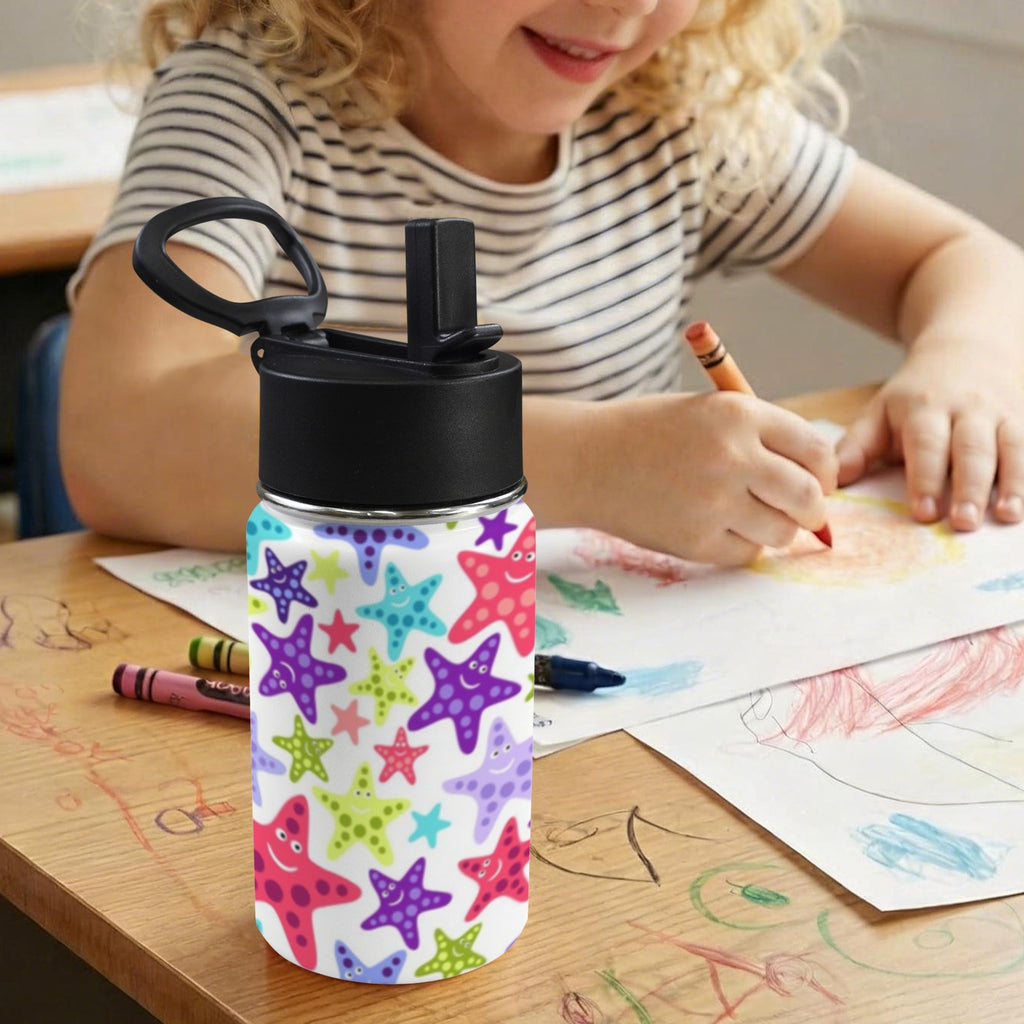 Starfish 12oz Kids Water Bottle with Straw Lid