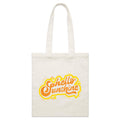 Hello Sunshine Parcel Canvas Tote Bag Default Title Small Tote Bag Printed In Australia Summer