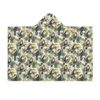 Toucan Jungle Kids Hooded Blanket 100cm x 130cm Kids Hooded Blanket animal Printed Offshore