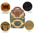 Vintage Floral Multi-Function Backpack, Nappy / Diaper Bag Multi-function Backpack, Nappy / Diaper Bag Printed Offshore