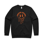 Forever Anxious - AS Colour Stencil Crew Sweatshirt Black Sweatshirt Printed In Australia