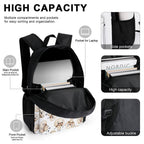 Cute Mushrooms Three Piece Backpack Set Three Piece Backpack Set Printed Offshore