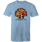 Love At First Bite - Mens T-Shirt Carolina Blue Mens T-shirt Food Printed In Australia