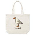 Triangull Geometry Seagull Shoulder Canvas Tote Bag