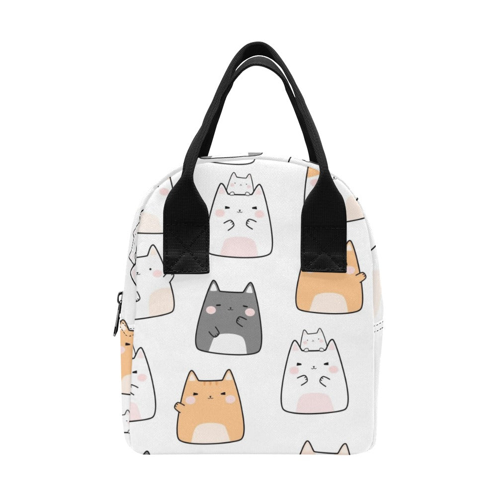 Cats - Zipper Lunch Bag One Size Zipper Lunch Bag Printed Offshore