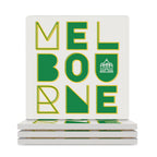Melbourne - Ceramic Coasters (Square) white Ceramic Coasters Printed Offshore