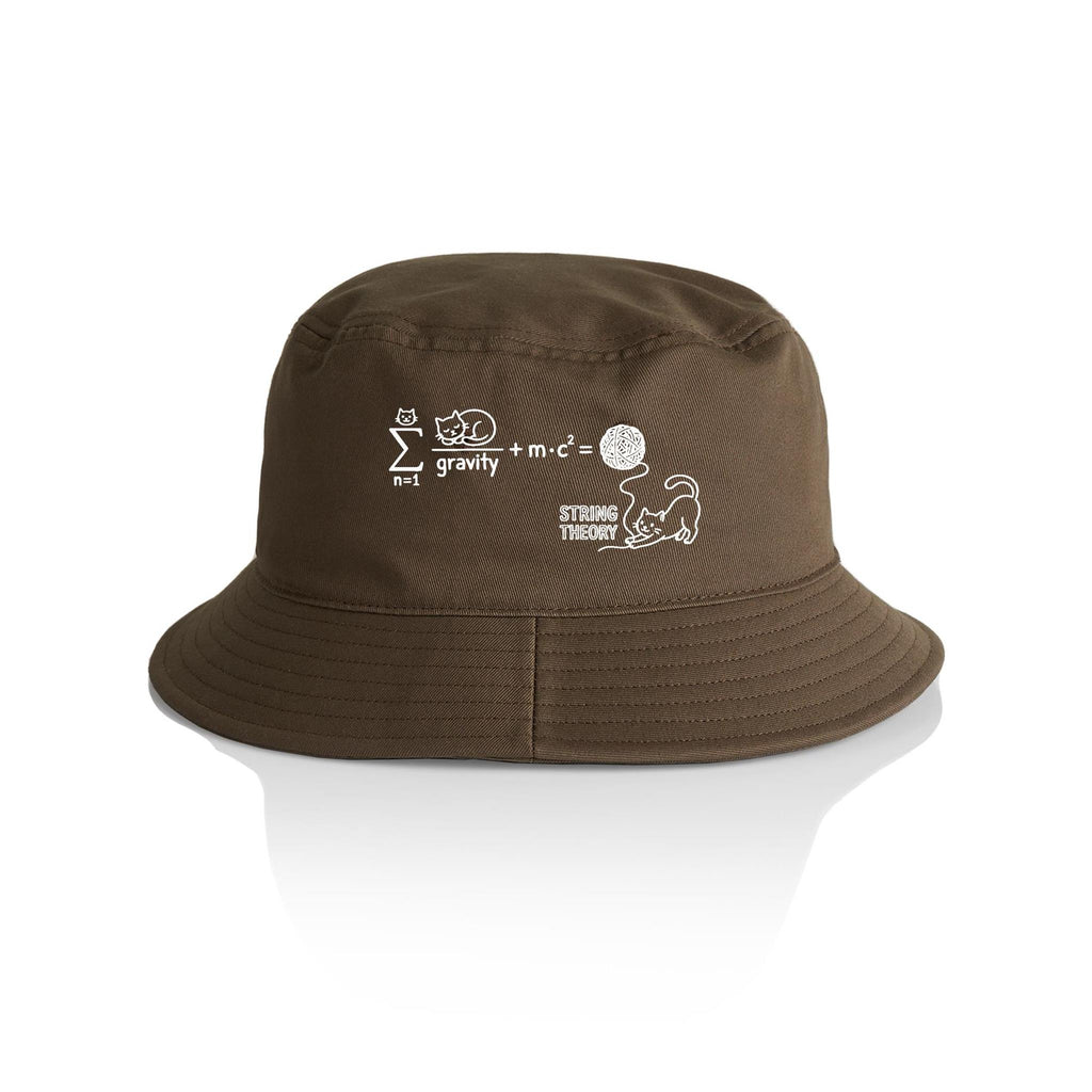 Cat String Theory Physics AS Colour Bucket Hat