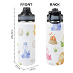 Hatching Dinosaurs - Insulated Water Bottle with Dual-Use Lid (18oz) Insulated Water Bottle with Dual-Use Lid (18oz) animal Printed Offshore