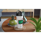 Personalise - Best Teacher Ever, Blackboard - White 15oz Stainless Steel Travel Mug Personalised Travel Mug Globally Fulfilled Teacher