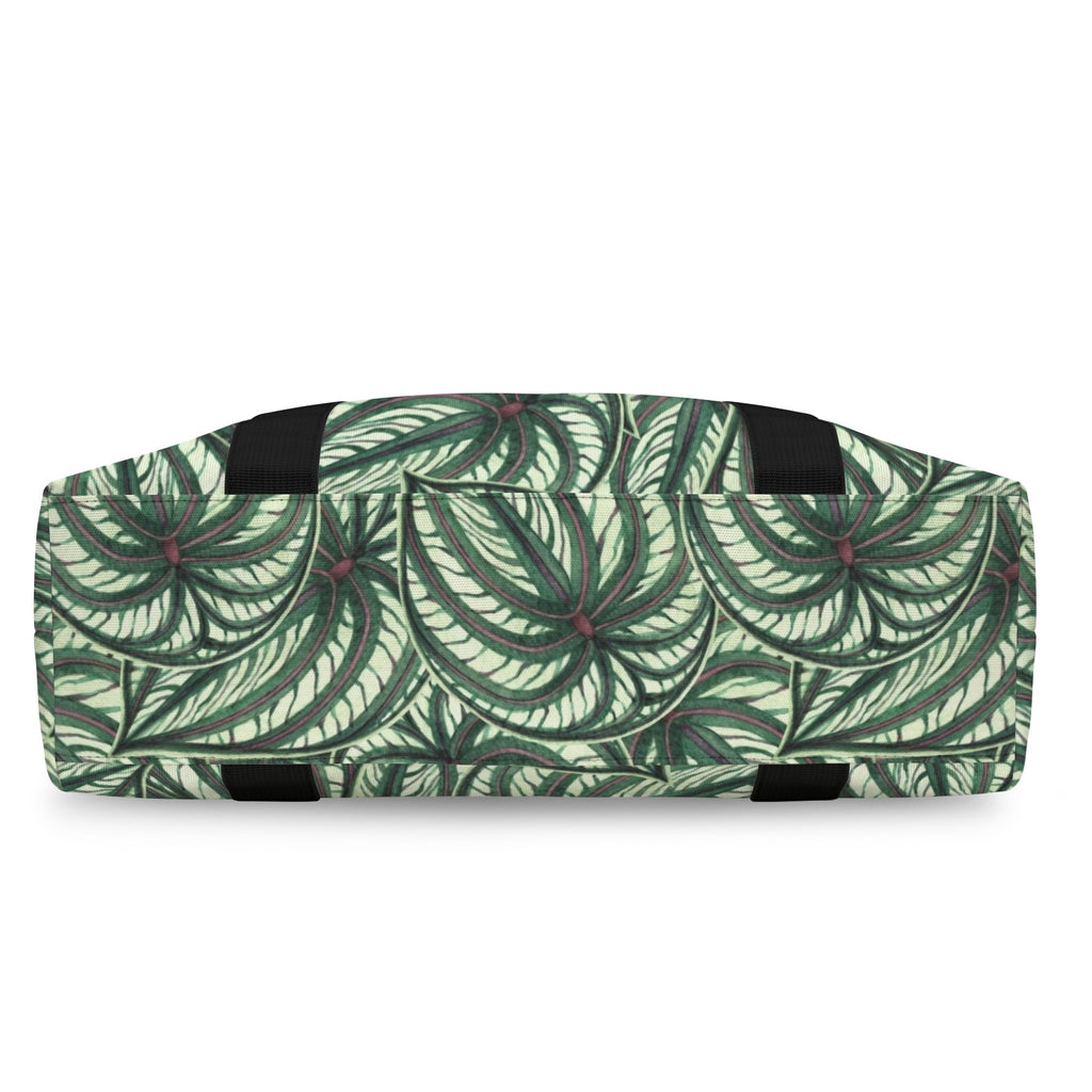 Stripy Leaves Duffle Bag-Simple (Model 1715) Duffle Bag-Simple (1715)