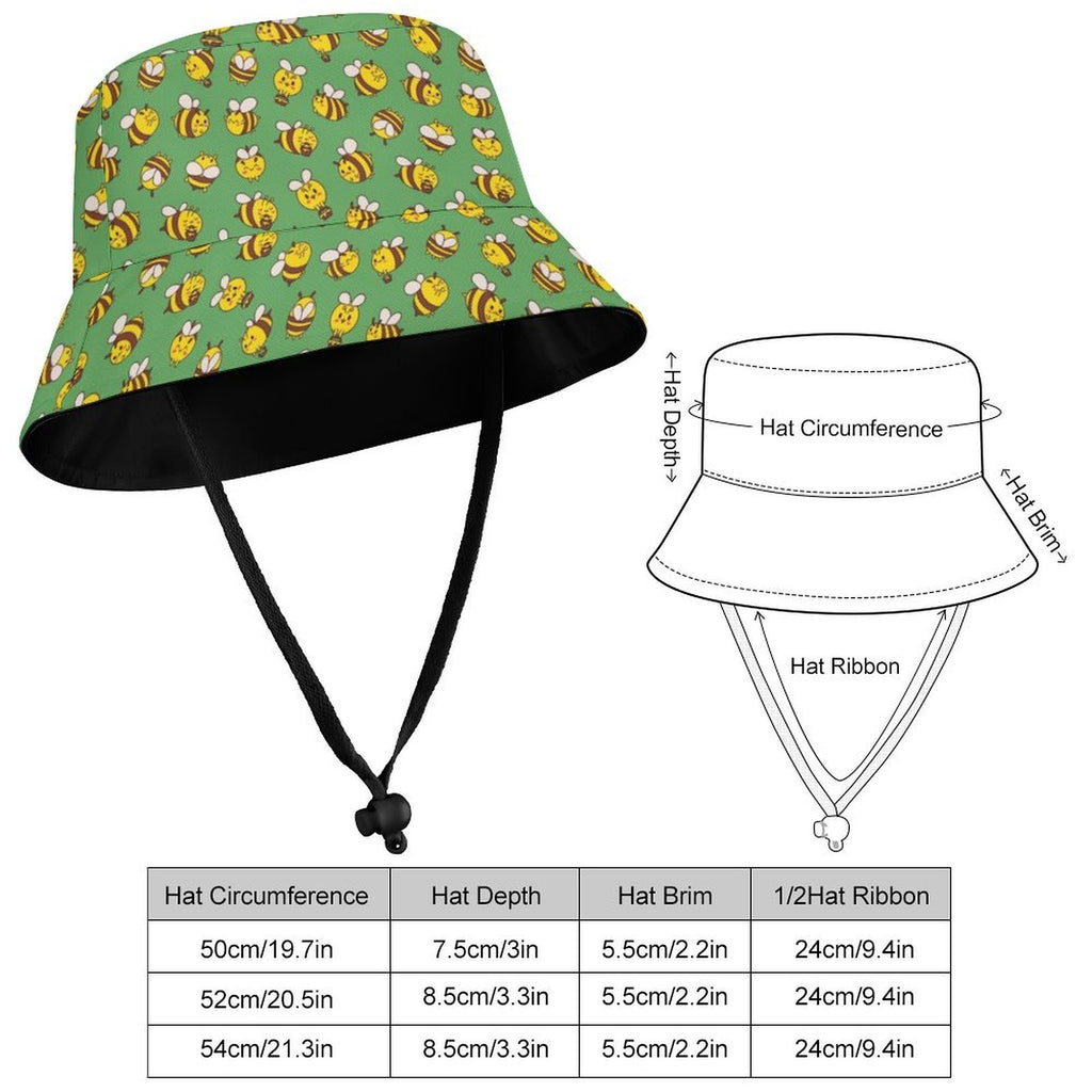 Busy Bees Kids Bucket Hat Kids Bucket Hat animal Printed Offshore