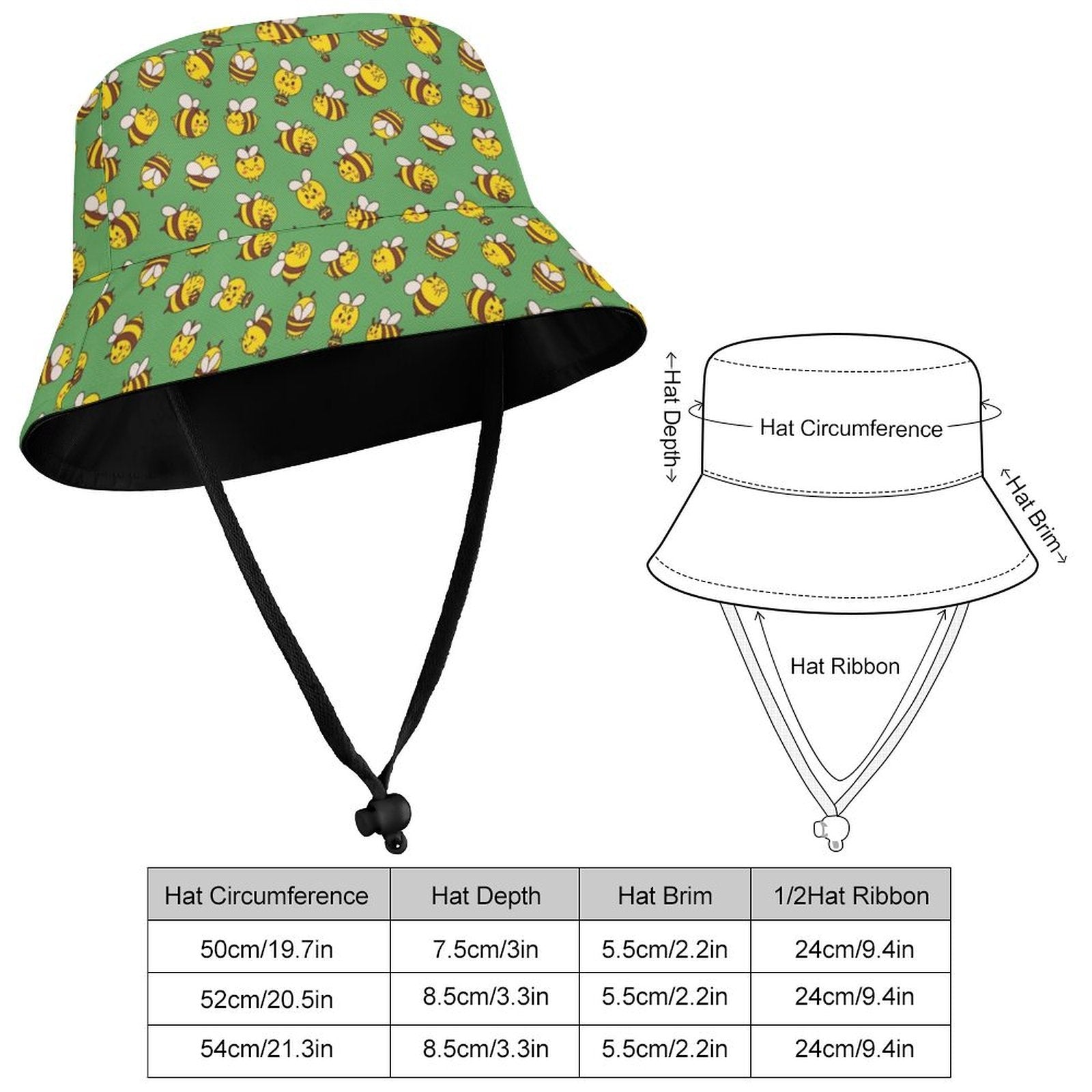 Busy Bees Kids Bucket Hat Kids Bucket Hat animal Printed Offshore