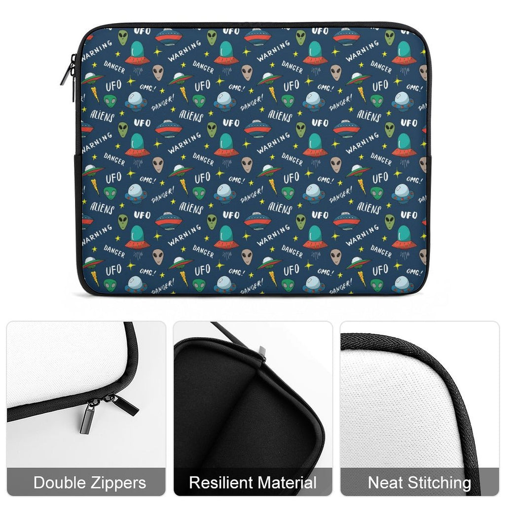 UFO's And Aliens Laptop Sleeve (Multiple Sizes) Laptop Sleeve Printed Offshore Sci Fi