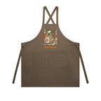 Stay Weird, Guitar Playing Frog On A Snail AS Colour Carrie Apron Walnut One Size Apron animal Music Printed In Australia