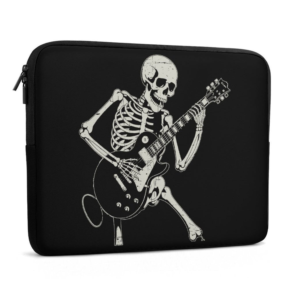 Skeleton Playing Guitar Laptop Sleeve (Multiple Sizes) Laptop Sleeve Music Printed Offshore