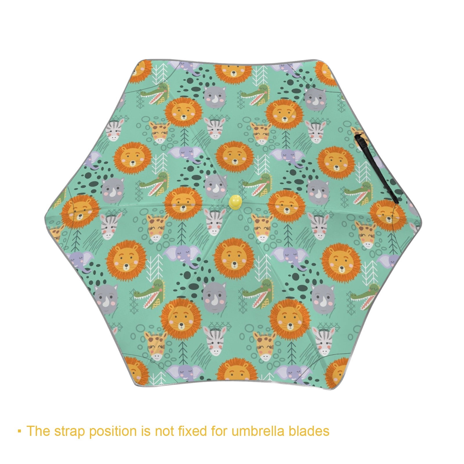 Safari Animals Kids Safe Round Corner Umbrella