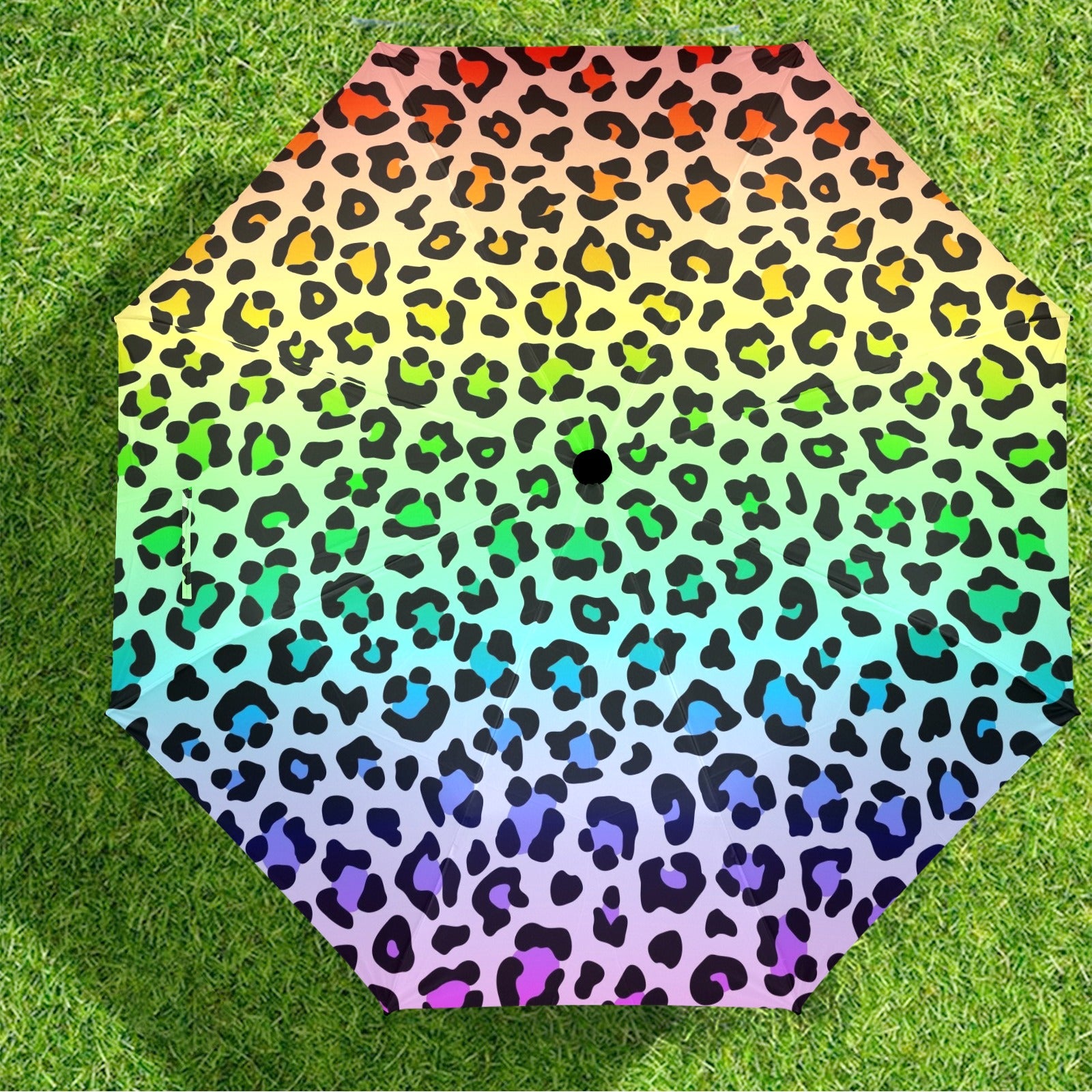 Rainbow Leopard Print Umbrella Umbrella Printed Offshore