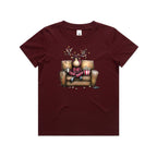 Reindeer, Christmas Movies Watching T-shirt - Kids T-shirt