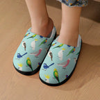 Australian Birds Kids Cotton Slippers Kids Cotton Slippers Australia Birds Printed Offshore