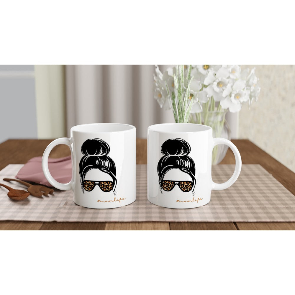 Mumlife - White 11oz Ceramic Mug White 11oz Mug Globally Fulfilled mum