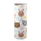 Baby Animals - 20oz Tall Skinny Tumbler with Lid and Straw