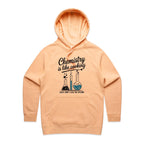 Chemistry Is Like Cooking Women's AS Colour Hoodie Peach Womens Hoodie Printed In Australia Science