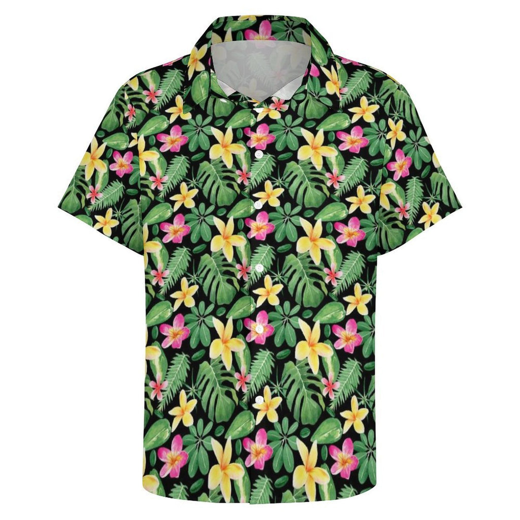 Frangipani - Women's Short-Sleeve Button Up Shirt