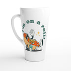 Hot Dog, I'm On A Roll - White Latte 17oz Ceramic Mug Default Title Latte Mug food Globally Fulfilled Retro