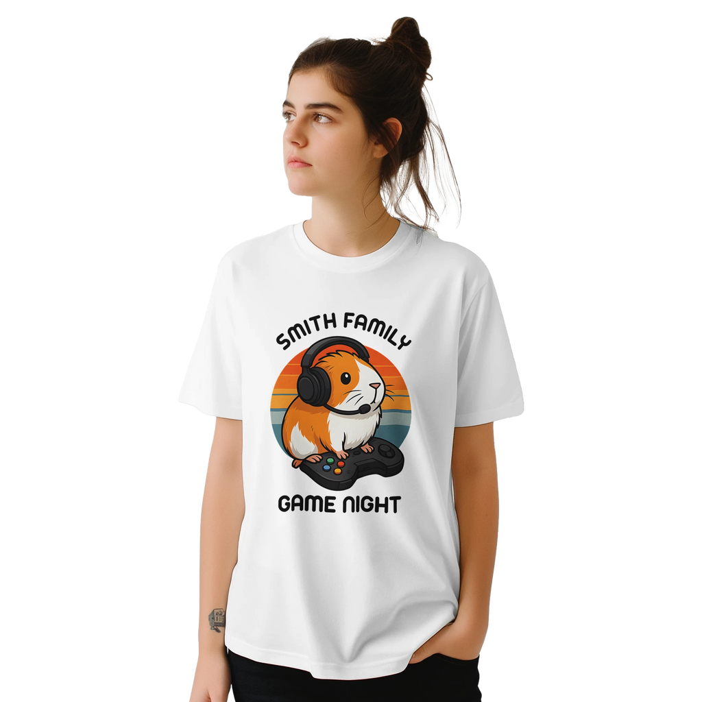 Family Game Night - Personalised T-shirt Personalised T-shirt customise Games Globally Fulfilled personalise