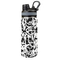 Graffiti Insulated Water Bottle with Dual-Use Lid (18oz) One Size Insulated Water Bottle with Dual-Use Lid (18oz) Printed Offshore