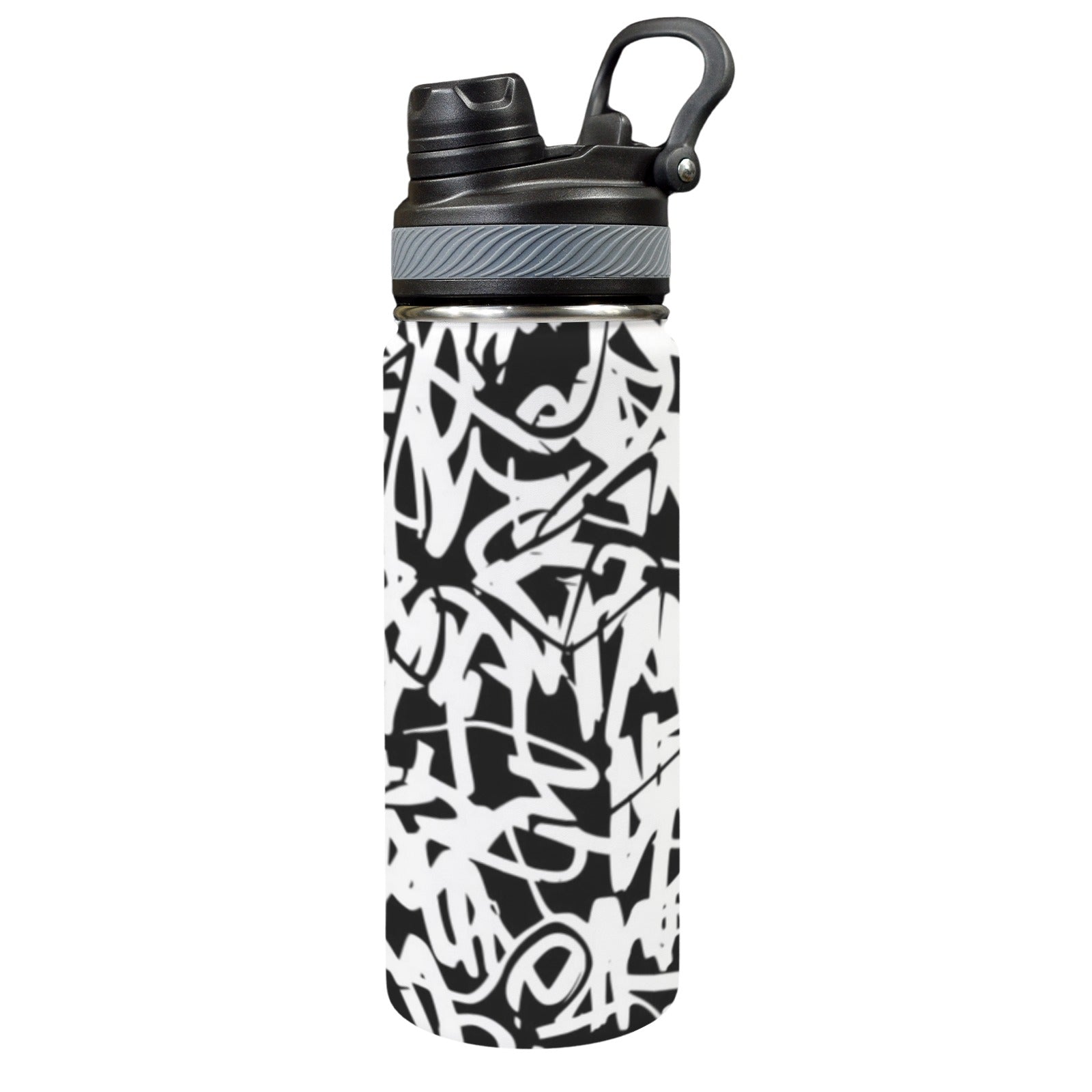 Graffiti - Insulated Water Bottle with Dual-Use Lid (18oz) One Size Insulated Water Bottle with Dual-Use Lid (18oz) Printed Offshore